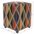 Gray Bohemian Handmade Kilim Upholstered Ottoman For Sale - Image 8 of 9