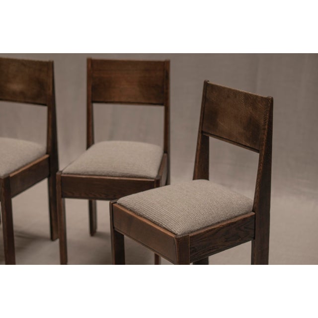 Vintage Dining Chairs from L.O.V. Oosterbeek, 1940s, Set of 4 For Sale - Image 9 of 18