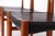Brown Mid-Century Modern Teak Dining Chairs with Black Leather Seats by Grete Jalk for Glostrup, Denmark, 1960s, Set of 4 For Sale - Image 8 of 10