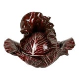 Trompe-L’œil Porcelain Box in the Shape of a Red Cabbage by Didier Gardillou For Sale