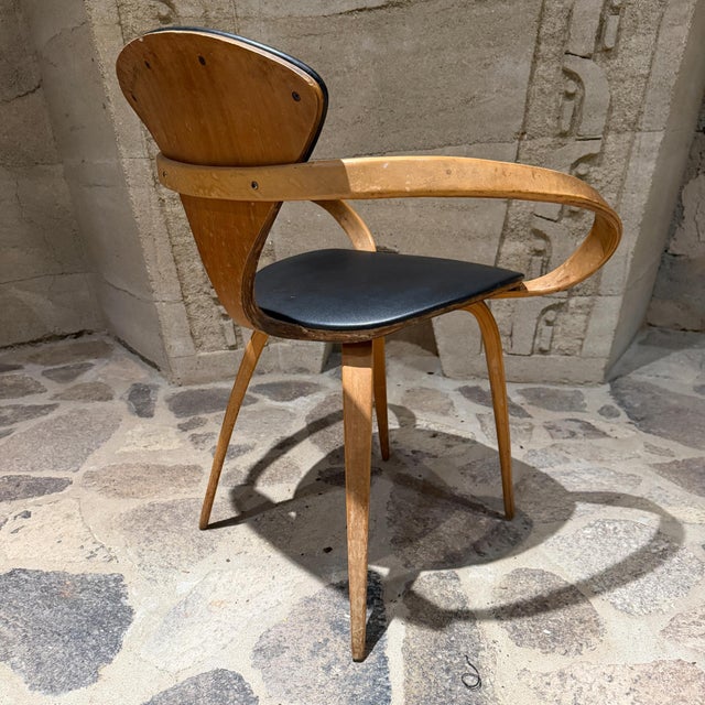 Plycraft Norman Cherner Molded Plywood Armchair Pretzel for Plycraft Mid-Century For Sale - Image 4 of 15