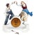 Blue Art Nouveau Meissen Mantle Clock with Dancing Couple by K. Hentschel, 1910s For Sale - Image 8 of 8