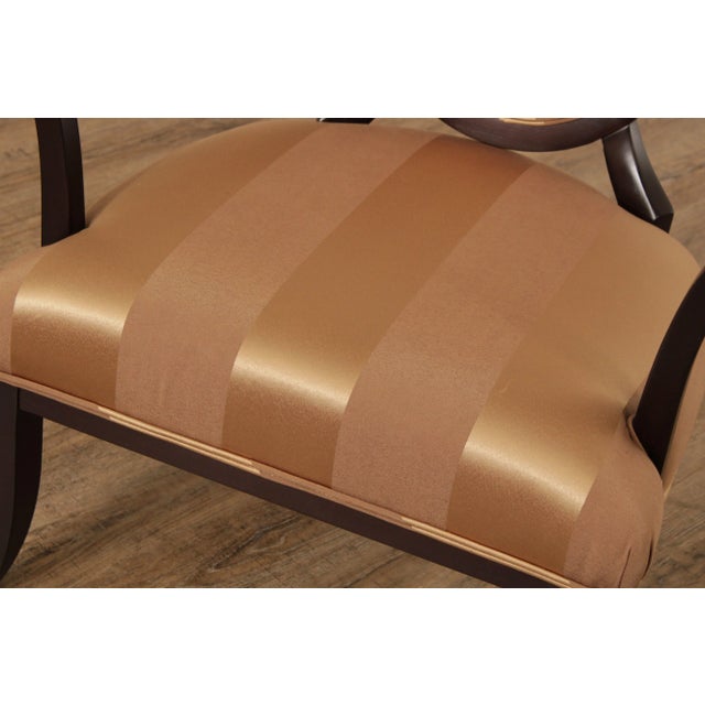 Brown Lambert Furniture Co. Regency Style Arm Chair For Sale - Image 8 of 13