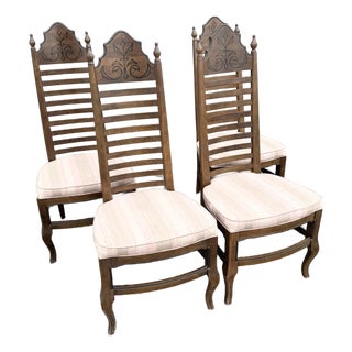 Vintage “Esperanto” High Back Dining Chairs by Drexel - Set of 4 For Sale