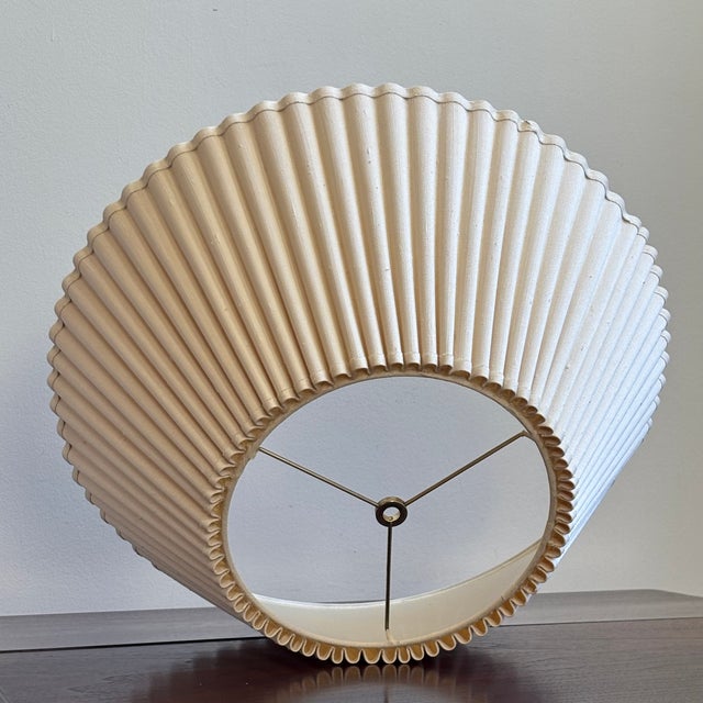 Metal Mid-20th Century Scalloped Empire Lamp Shade For Sale - Image 7 of 18