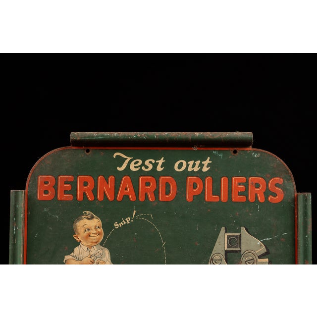 1920s Antique Bernard Pliers Countertop Point-of-Sale Display For Sale - Image 5 of 10