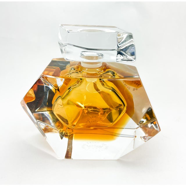 Vintage Eau De Saint Louis Crystal Perfume Bottle & Stopper | Chairish