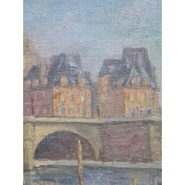 Impressionist Artist, The Pont Neuf, Paris, 1920, Oil Painting For Sale - Image 3 of 8