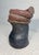 Vintage Handmade Studio Black Red Glaze Brutalist Art Pottery Vase Sculpture For Sale - Image 11 of 11