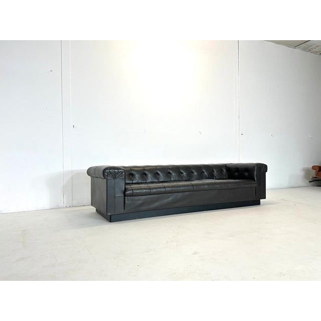 Mid-Century Modern Mid-Century Model 5407 Sofa in Leather by Edward Wormley for Dunbar, 1960s For Sale - Image 3 of 18