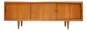 Vintage Sculptural Danish Teak h.p. Hansen Sideboard Credenza