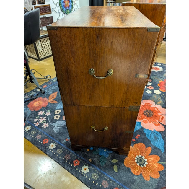 Antique Victorian - British Campaign Chest of Drawers Circa 1800s For Sale In Phoenix - Image 6 of 14