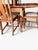 Fully Restored 1930s Draw Leaf Table. Quarter Sawn Solid Oak With Original Matching Chairs - Set of 4 Chairs For Sale - Image 9 of 11