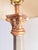 Neoclassical Vintage Leeazanne Neoclassical Corinthian Column Table Lamps, Pair | Lam Lee Group Gilt Column Lamps With Shades For Sale - Image 3 of 12