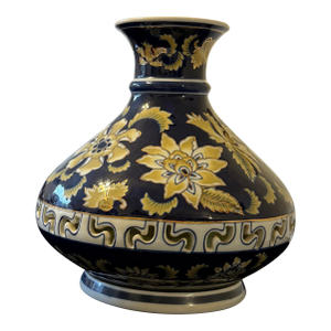 Asian Hand-Painted Vase
