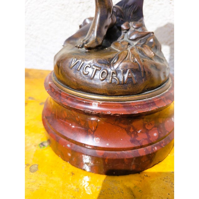 Emile Picault, Victoria, Bronze Sculpture, Late 19th Century For Sale - Image 10 of 18