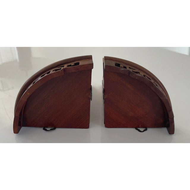 Metal Chinosierie Carved Corner Wall Shelves For Sale - Image 7 of 11