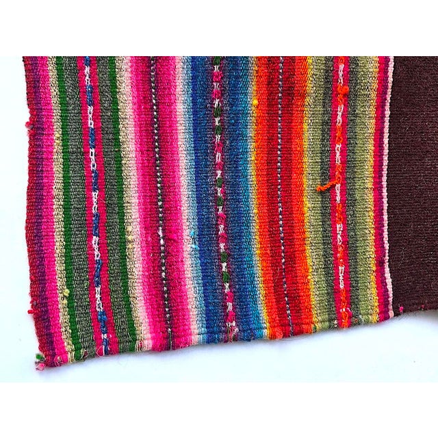 Ralph Lauren Vintage Peruvian Aguayo Manta Textile/Saddle Blanket For Sale - Image 4 of 13