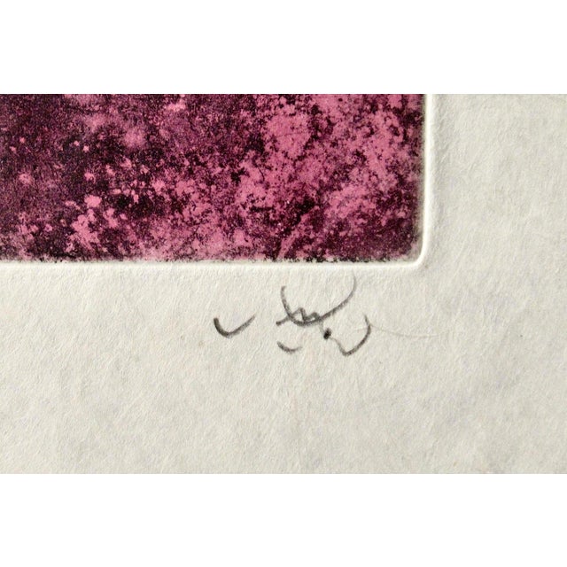 Surrealism Roberto Matta "Centre Noeuds" Planche #5 1974 Original Print For Sale - Image 3 of 7