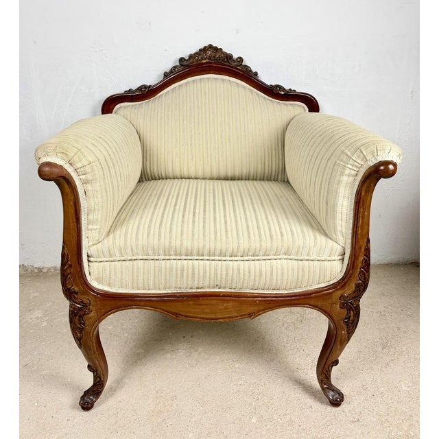 Louis XV French Armchairs, 1960s, Set of 2 For Sale - Image 12 of 14