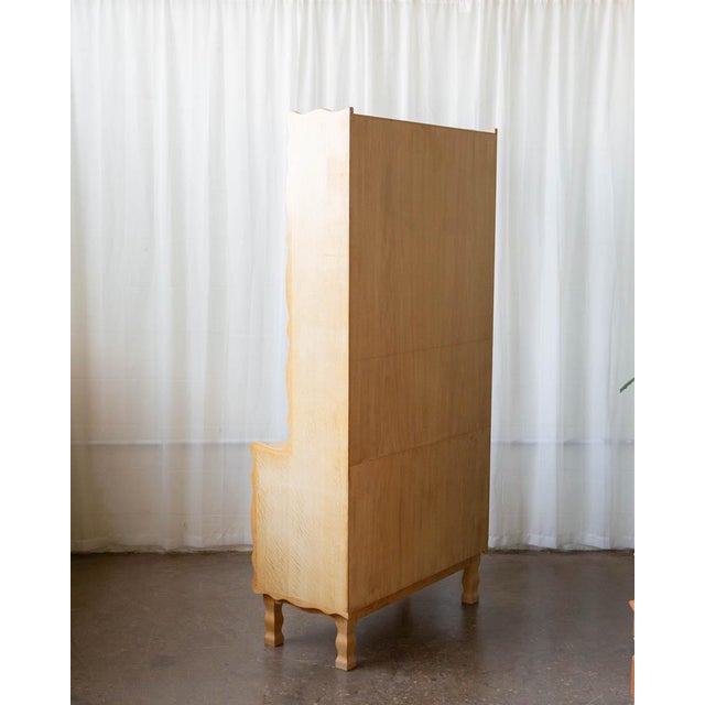 Brown Kjærnulf Style Danish Oak Bookcase, C. 1970s For Sale - Image 8 of 13
