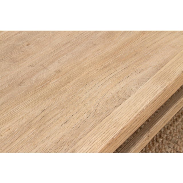 Rustic Elegant Reclaimed Wood Coffee Table For Sale - Image 4 of 7