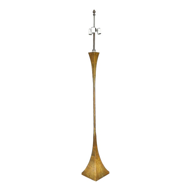 Stewart Ross James, Hansen Lighting Gilt Bronze Floor Lamp, Mid-Century 1960s For Sale