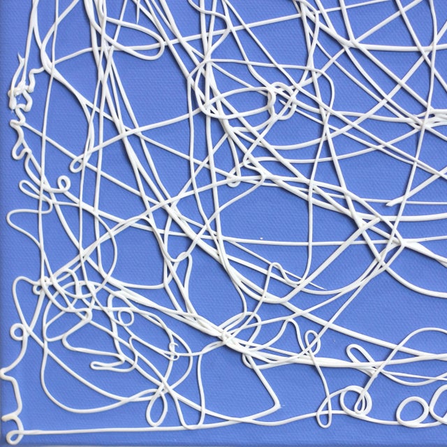 Minimalist Original Painting, "Harbor Lace" by Len Klikunas For Sale - Image 4 of 9