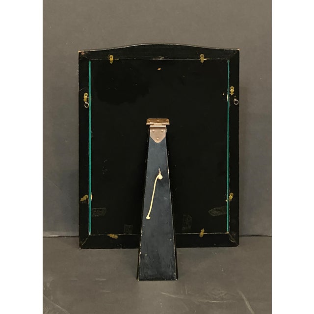 English Vanity Mirrors With Chinoiserie Black Lacquered Frames - Two Available For Sale - Image 15 of 17