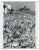 Crowded Beach, Florida, USA, 1960s, Black & White Photograph For Sale