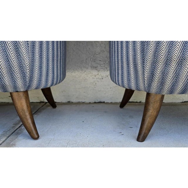 1950s MCM Edward Wormley Gio Ponti Style Armchairs Set of 4 For Sale - Image 18 of 18