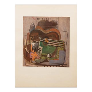 1947 After Pablo Picasso, "Ma Jolie" Vintage Period Parisian Offset Lithograph For Sale