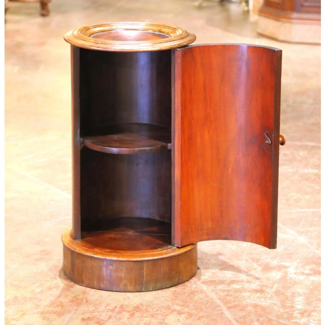 19th Century French Louis Philippe Walnut Somno Table With Leather Top For Sale In Dallas - Image 6 of 9
