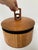 Mid-Century Modern Teak and Bamboo Dansk Double Ring Round Ice Bucket Quistgaard, 1960s Mid Century For Sale - Image 3 of 5