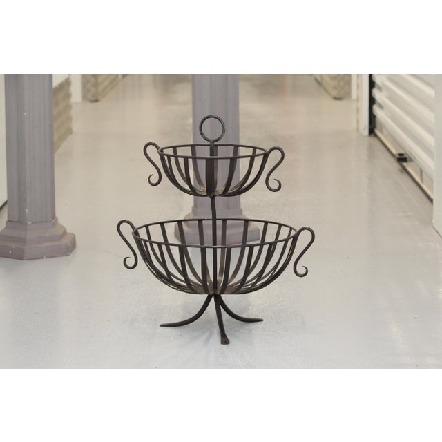 Metal Fruit Basket Vase, 1990s For Sale - Image 13 of 13