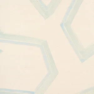 Sample - Schumacher Enzo Sisal Wallpaper in Blue