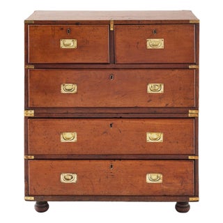 19th Century English Campaign Chest For Sale