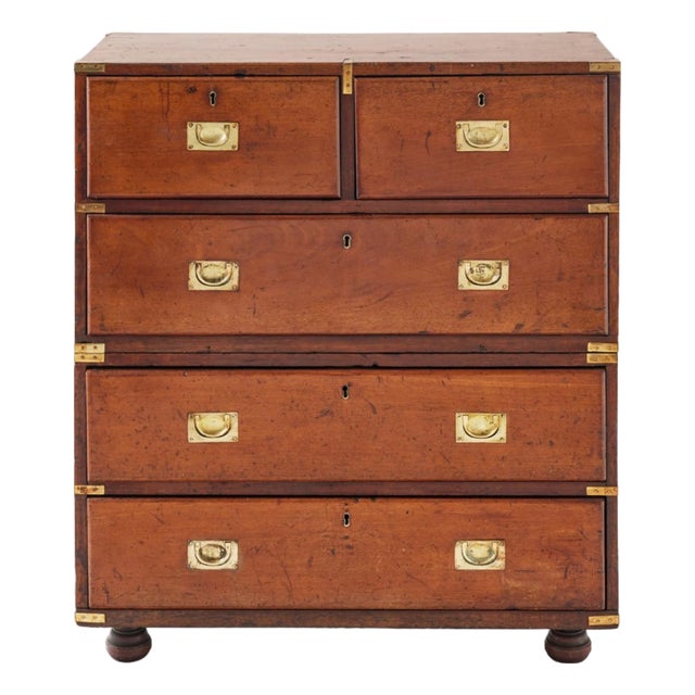 19th Century English Campaign Chest For Sale