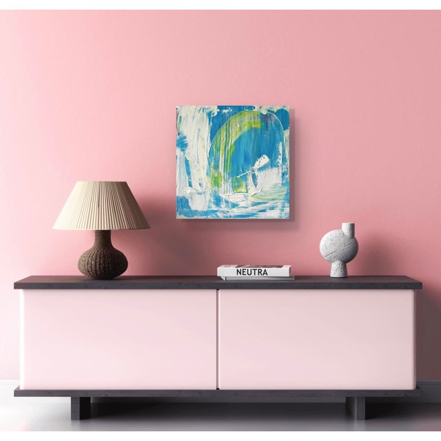 Abstract Matthew Izzo Acrylic Abstract Painting on Canvas, Titled Beach Day For Sale - Image 3 of 5