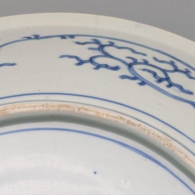 Blue Early 19th Century Large Japanese Late Edo Period Blue Imari Charger For Sale - Image 8 of 8