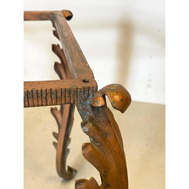 Copper Coffee Table from Cristal Art, 1950s For Sale - Image 8 of 10