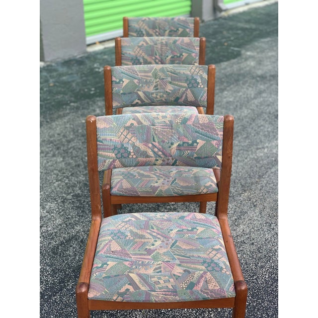 Wood 1970s Vintage J L Moller Teak Dining Chairs- Set of 4 For Sale - Image 7 of 13