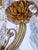 1930s Vintage Brass Chandelier With Crystals For Sale - Image 11 of 13
