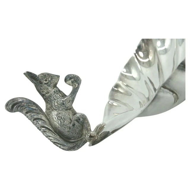Metal Mid 20th Century English Silver Plate Tableware Serving Piece For Sale - Image 7 of 13