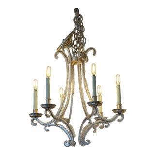 Burnished Silver Oslo Chandelier by Chapman & Myers for Visual Comfort For Sale