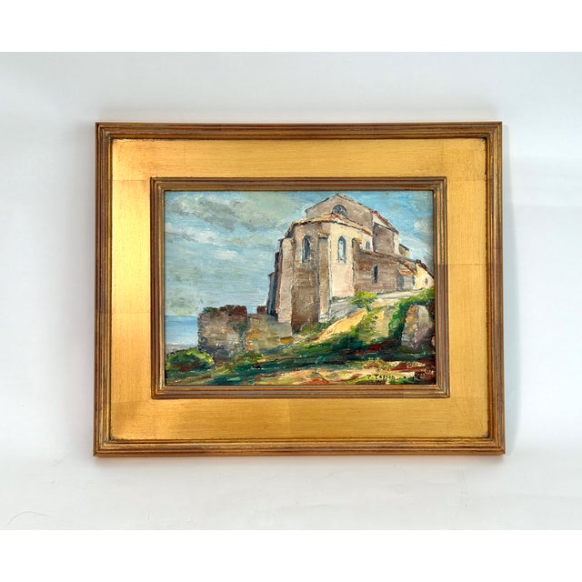 French 1950s French Impressionist Landscape Oil Painting For Sale - Image 3 of 7