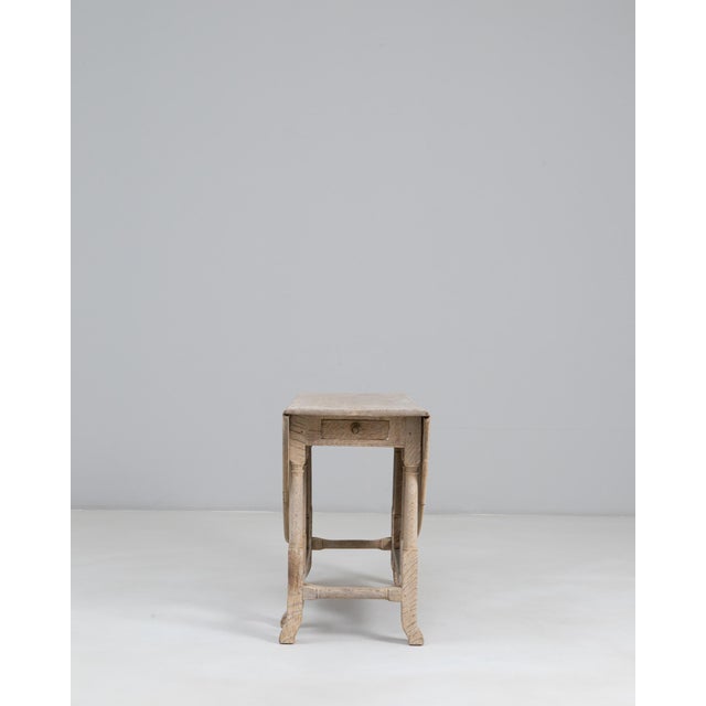 Brown 1900s French Oak Drop Leaf Table For Sale - Image 8 of 18