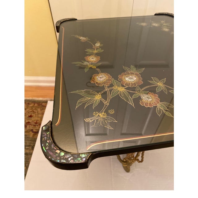 French Low Table with Aesthetic Movement Ormolu Base by Maison Giroux 1870's For Sale In Philadelphia - Image 6 of 17