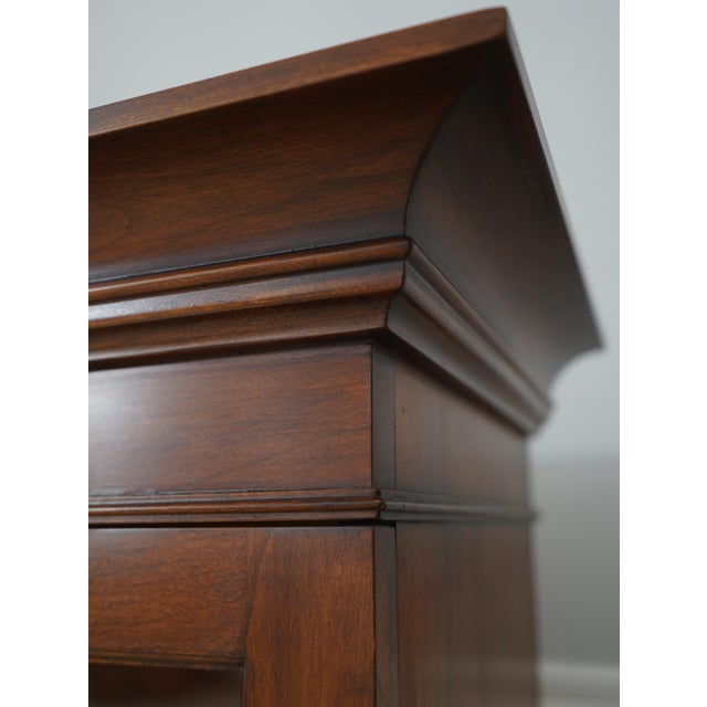 Wood Henkel Harris Cherry China Cabinet Top Only For Sale - Image 7 of 12