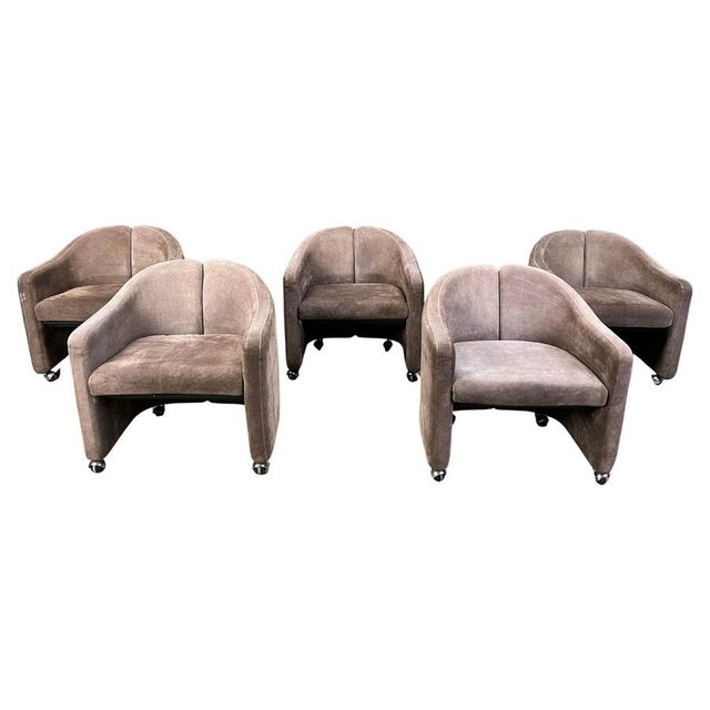 PS142 Easy Chairs attributed to Eugenio Gerli for Tecno, 1970s, Set of 5 For Sale - Image 11 of 11